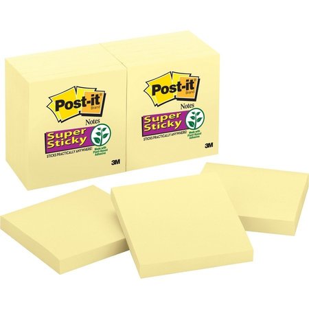 POST-IT Notes, Post-It, 3X3, 12Pk, Ca Pk MMM65412SSCY